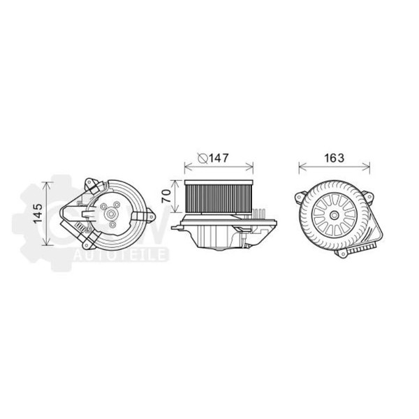 Elektromotor InnenraumgebläSe FüR CitroëN Saxo 1.6 VTS Bj.00-03-image