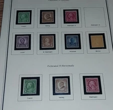 1923-29 US Scott 597-603 604-606 Coil Set of 10 - MNH ***With Mounts