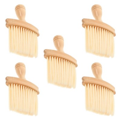 5Pcs Piano Dust Sweeper Brush with Comfortable Wooden Handle for Instrument Care