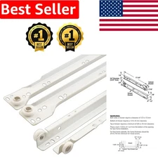 17-3/4 In Drawer Slide Kit - Self-Closing Design for Side/Bottom-Mounted Drawers