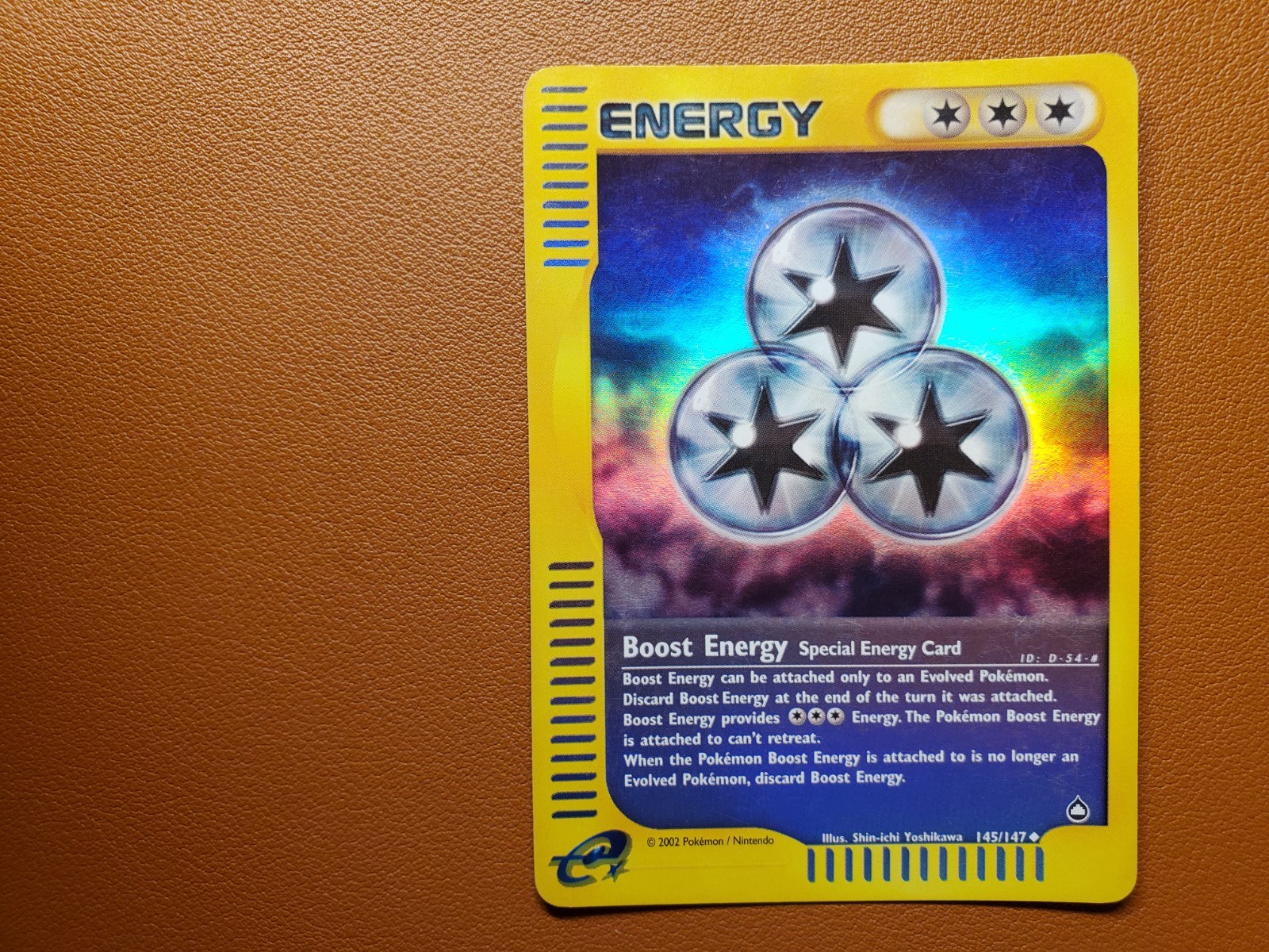 Pokémon Aquapolis Reverse Holo Foil - Boost Energy 145/147 2002 WOTC - NM