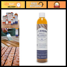 Raw Linseed Oil - Flaxseed Wood Conditioner for Furniture, Decks Cutting Board