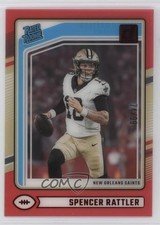 2024 Panini Clearly Donruss Rated Rookie Red 74/99 Spencer Rattler #94 1s9z