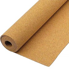16 Inch x 3Ft Naturaln Textured Cork Board Vinyl Wrap Roll Shelf Drawer Liner