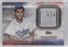 2021 Update Topps 70th Anniversary Manufactured Logo Roy Campanella Patch 0l2