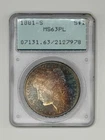 1881S Morgan dollar PCGS MS63PL OGH rattler holder