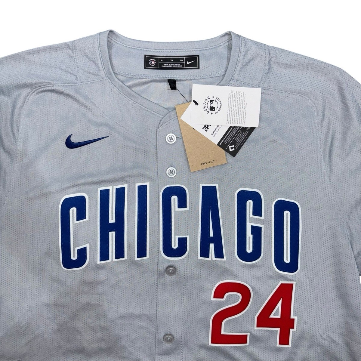 Nike Cody Bellinger Chicago Cubs Away Gray Baseball Jersey, Size