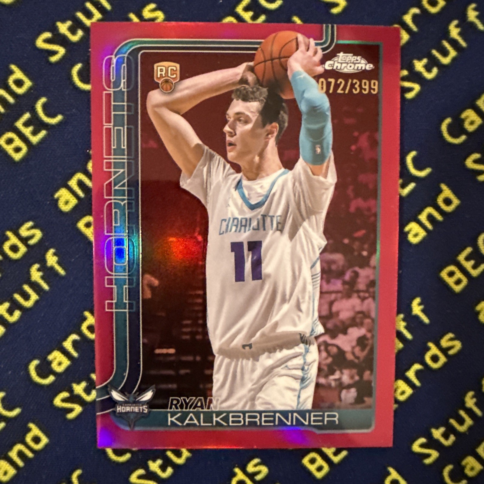 2025-26 Topps Chrome Ryan Kalkbrenner #284 Magenta Refractor /399 RC