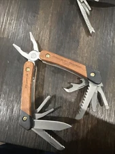 Gentlemen's Hardware Wood-Handled Multi-Tool,Fishing 277 SRCATCH/DENT FREE SHIP