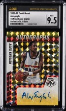 2021 PANINI MOSAIC AUTOS MOSAIC FUSION RED & YELLOW #AMAEN ALEX ENGLISH CSG 9.5