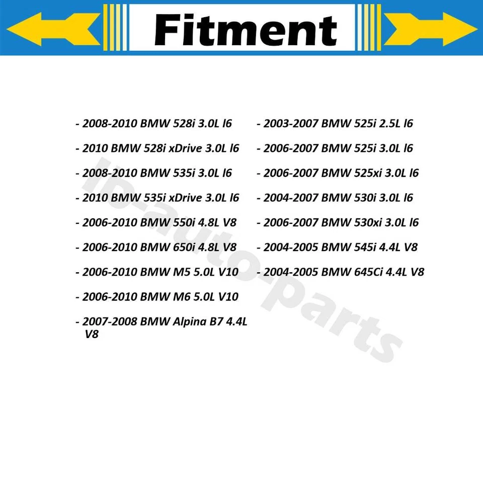 Para BMW 528i xDrive 3.0L 2010 BMW 535i xDrive 3.0L 2010 2x linha de mangueira de freio dianteira - Imagem 2 de 4