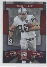 2010 Donruss Elite Zach Miller #72 0b4