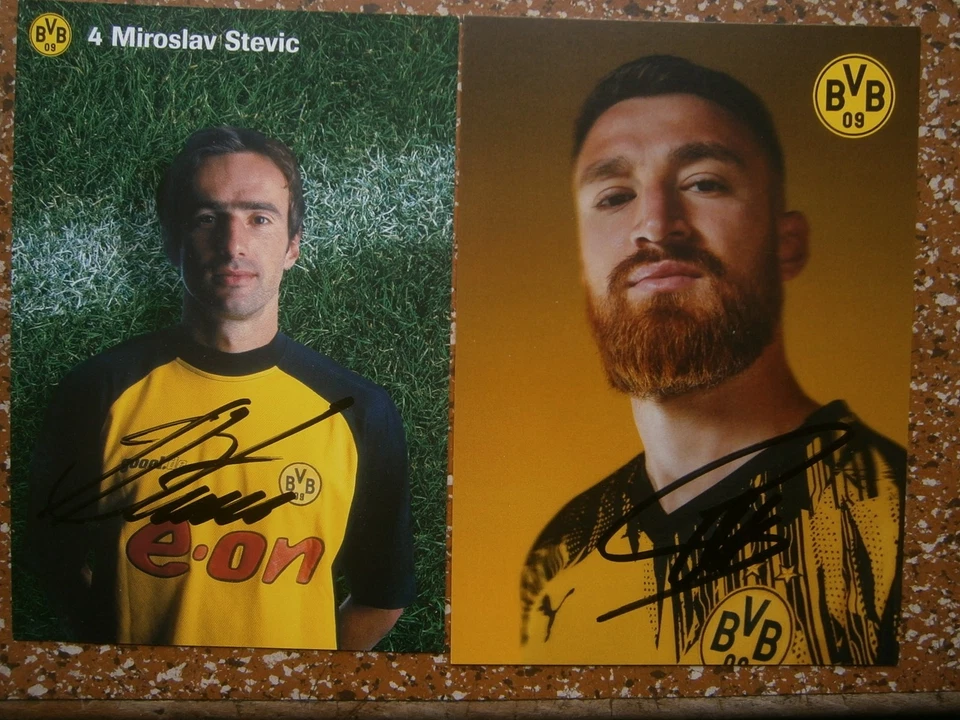 Fußball - unterschriebene Bildautogramme - Salih Özcan + Miroslav Stevic - Bild 1 von 1