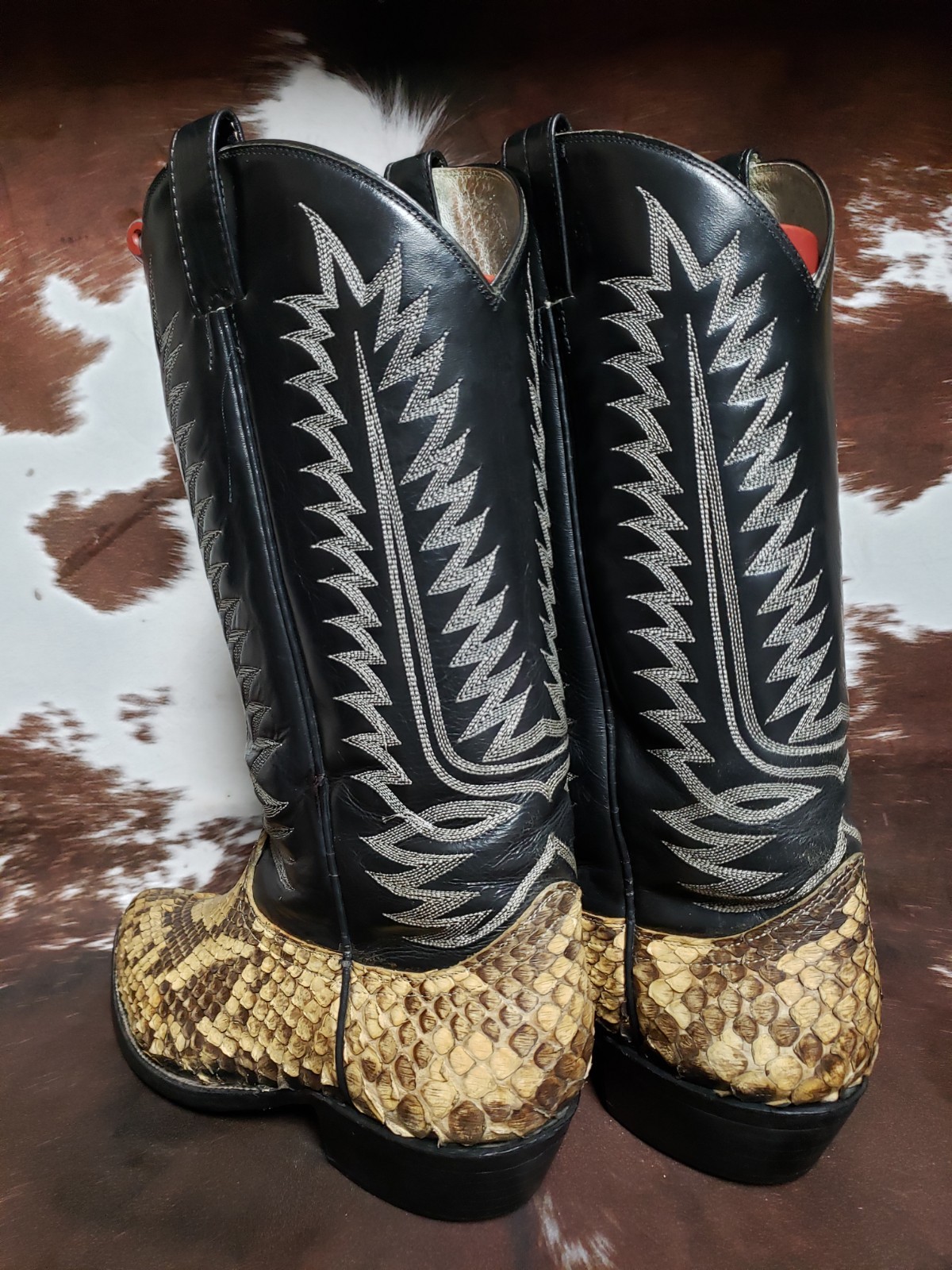 Cowtown Vintage Large Scale Natural Python Wester… - image 6