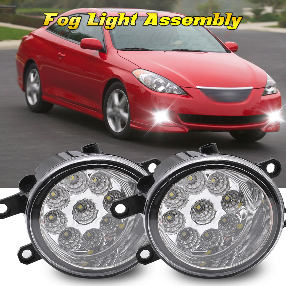 LED Fog Light Replacement Front Bumper Lamps Driving For Toyota Solara 2007 2008