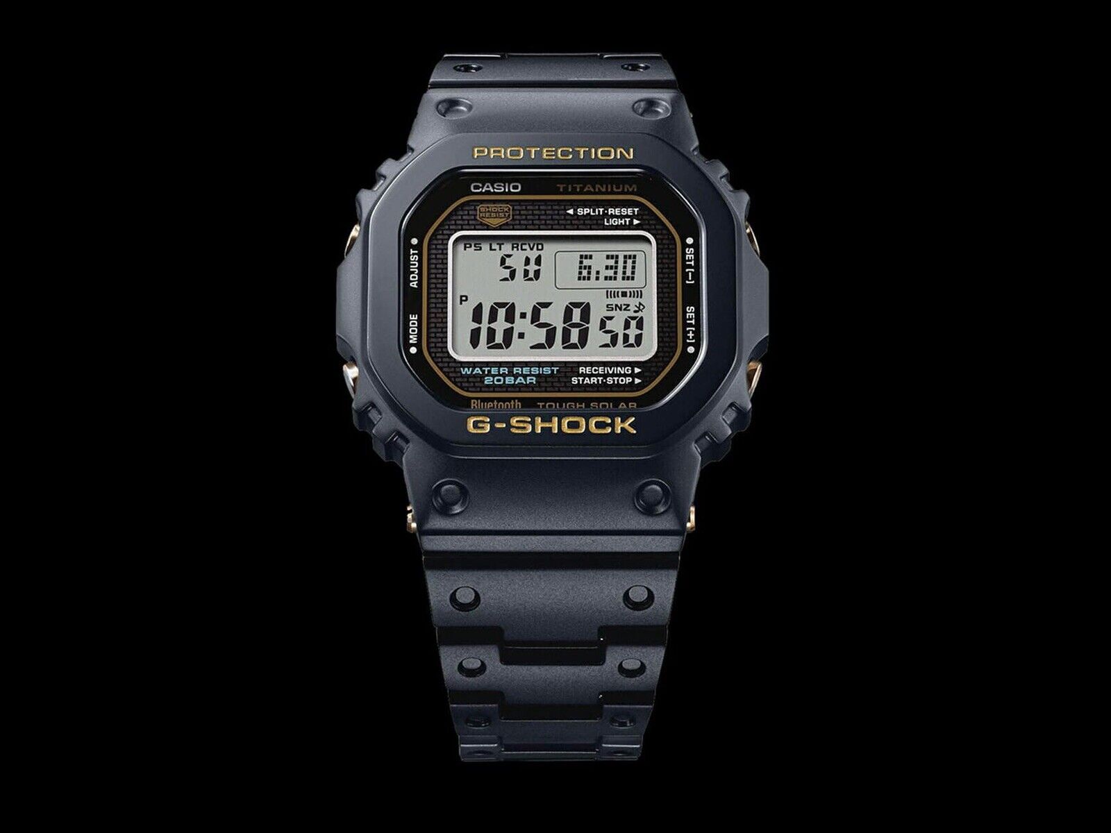 NEW in box 2019 Casio G-Shock Full Metal Square GMW-B5000TB-1 DR Titanium Watch