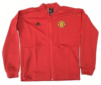 adidas Manchester United Red Anthem Full-Zip Z.N.E. Jacket ...