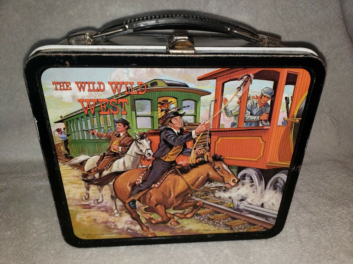 1969 THE WILD WILD WEST Lunchbox EXCELLENT Aladdin Western Robert