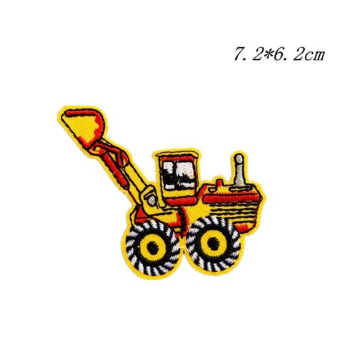 10Pcs DIY Car Excavator Embroidery Fabric Clothes Patches Kids Shirts Bag Pants - Picture 6 of 10