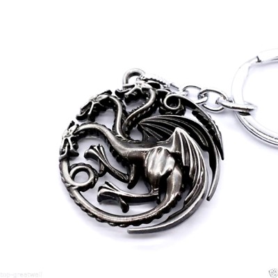 New Game of Thrones Targaryen Dragon Key chain Three Headed Dragon  Christmas