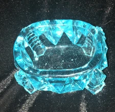 Vintage Master Salt Turquoise Glass
