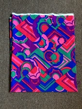 Vintage Fabric Psychedelic Hippy Cohama Inc. About 1 Yard