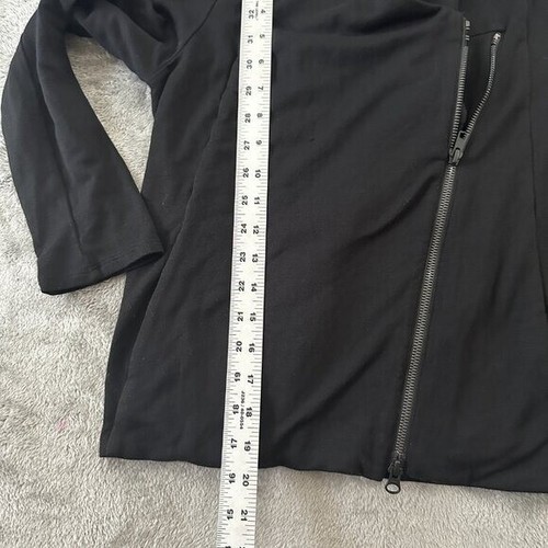 Eileen Fisher Petite Small Black Tencel Moto Jacket PS *Flaw Stretch - Bild 5 von 7
