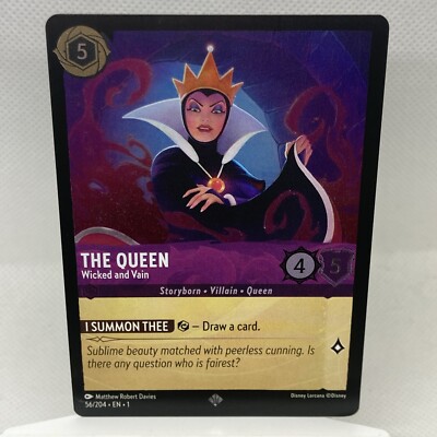 Disney Lorcana TCG CCG The Queen 56/204 Holo Foil Card | eBay Disney Lorcana TCG CCG The Queen 56/204 Holo Foil Card | eBay