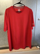 Athletic Regular Fit Quick Dry Tee Size 2 XL. 50-52 Red Short sleeve Shirt