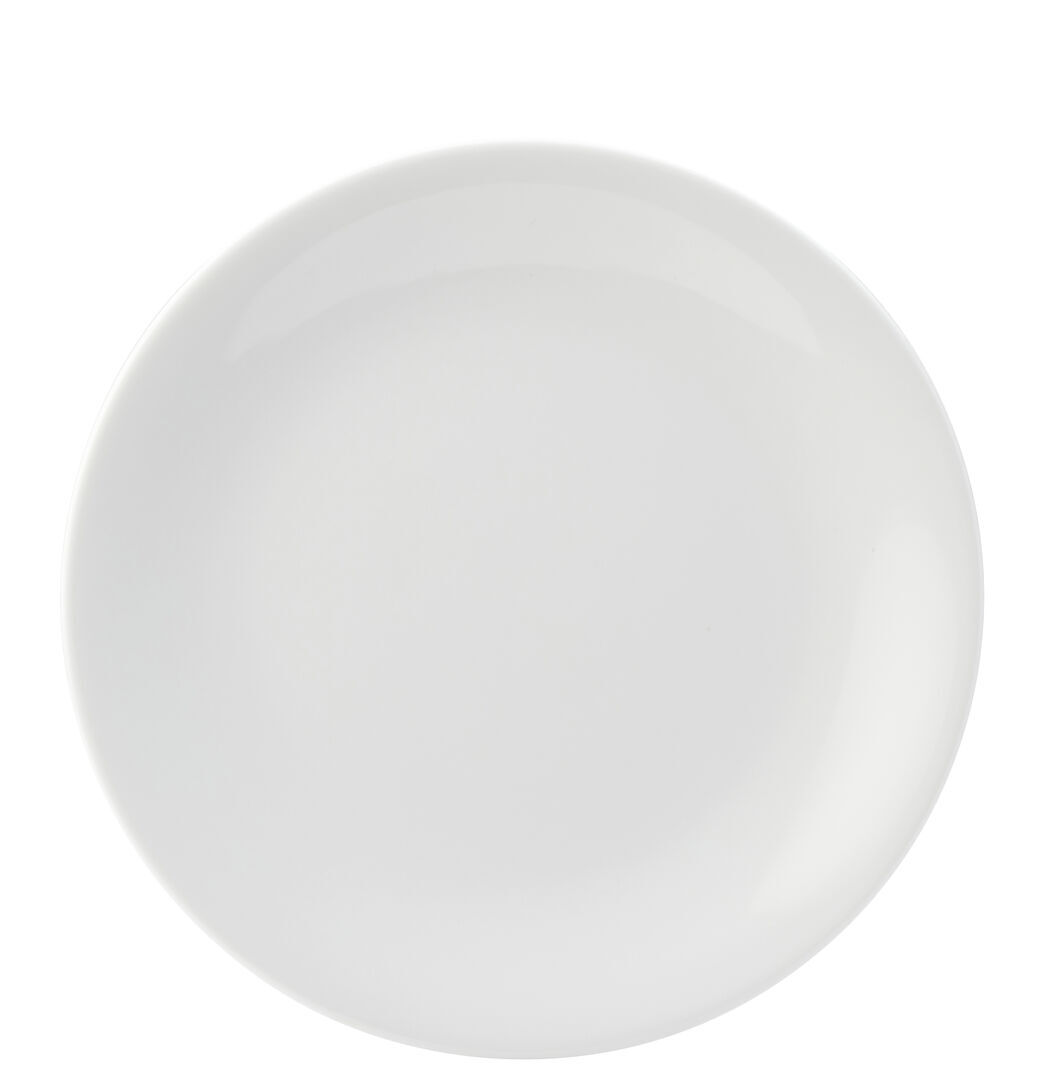 Titan Core Coupe Plate White Ceramic Serving Dinnerware 10.25 "" (26cm) Pack Of 6