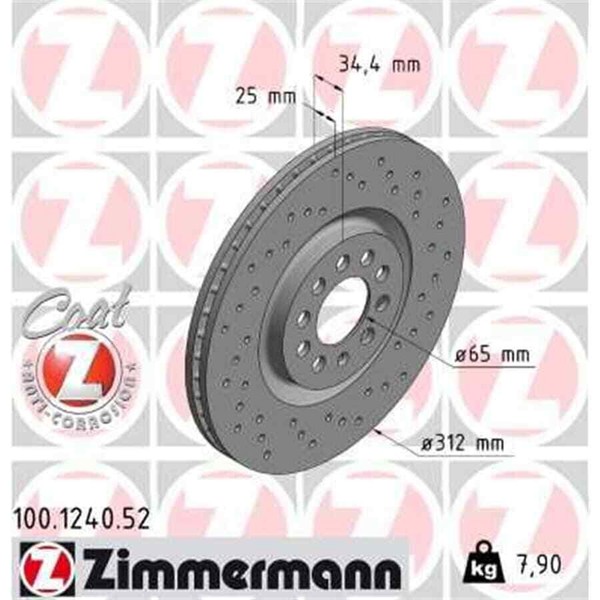 2X Zimmermann Sport Z Bremsscheibe 100.1240.52-image