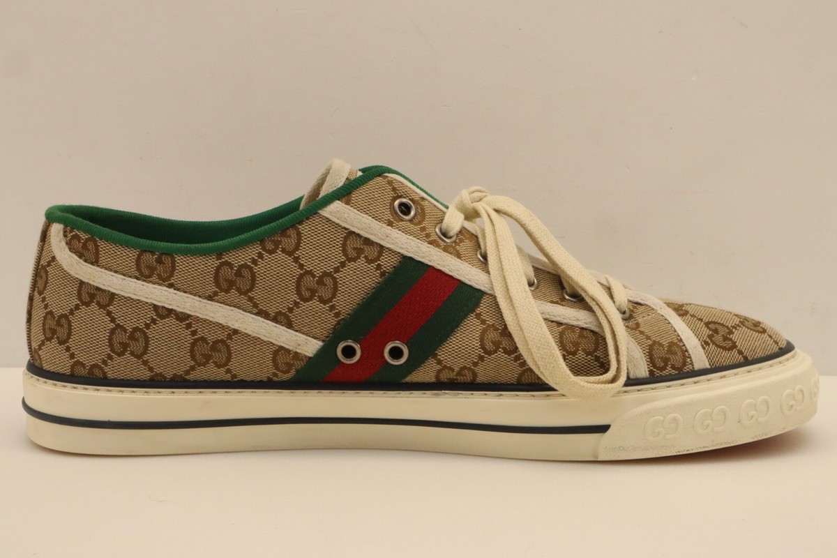Gucci Tennis 1977 Size 11+ Low-Top Sneaker GG Canvas #20 | eBay