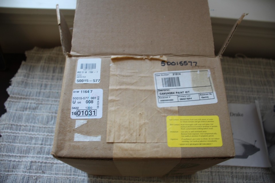 vintage Herter's Duck Decoy Paint Kit Canvas back circa 2002 with color