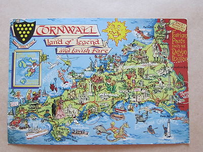Cornwall, Land der Legenden & üppiger Tarif Postkarte
