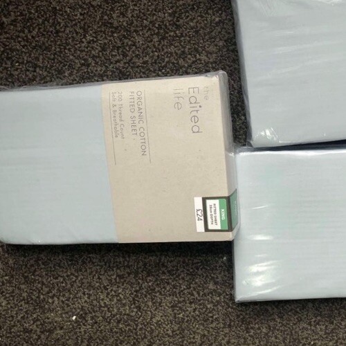 organic cotton fitted sheet King Size eBay