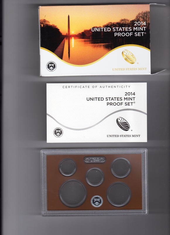 2014 US Mint Proof Set - NO COINS - OGP Boxes, Lenses & COAs- PRICE DROP!