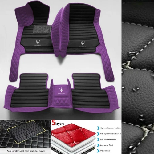 For Maserati Ghibli Gran Turismo Levante Quattroporte Car Floor Mats Waterproof - Imagen 16 de 35