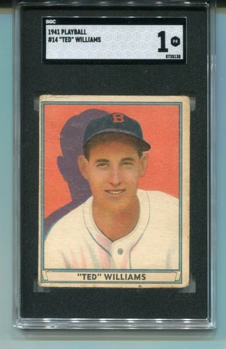 1941 Play Ball Ted Williams Boston Red Sox #14 SGC 1