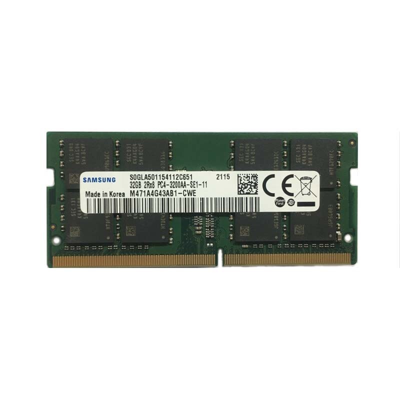 Samsung 2x32GB 2RX8 DDR4 PC4-3200AA PC4-3200MHz SO-DIMM Laptop