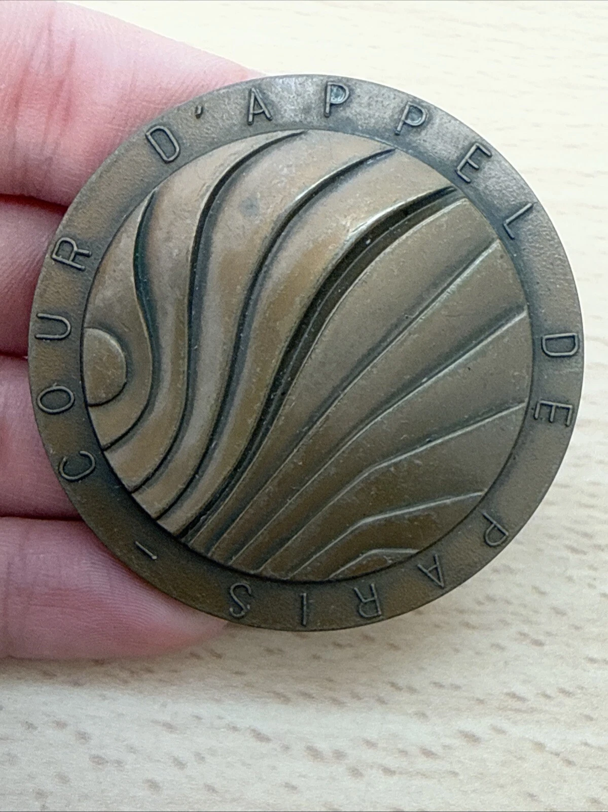 Médaille Cour D’appel De Paris Compagnie Des Experts En Ameublement En Bronze