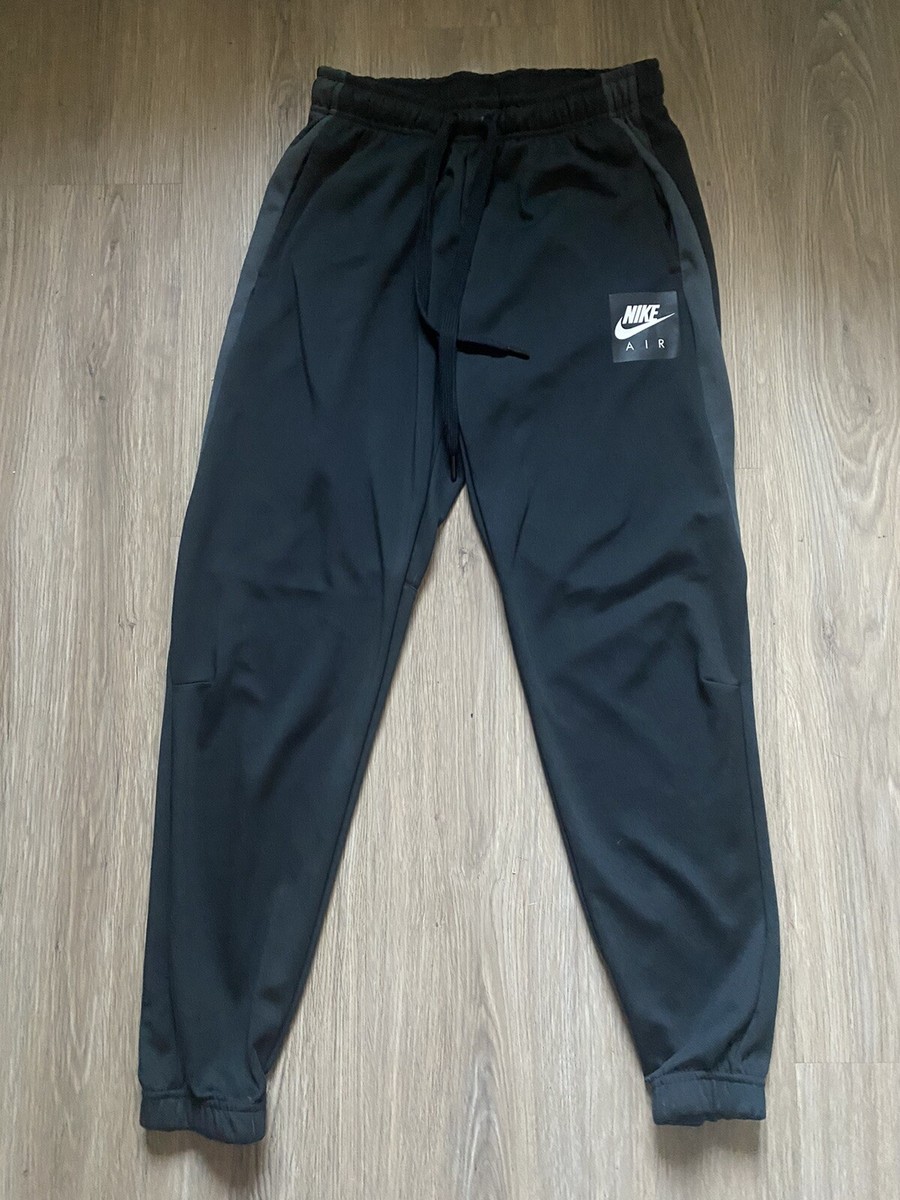 Nike Air Mens Black Athletic Joggers Pants Size Small