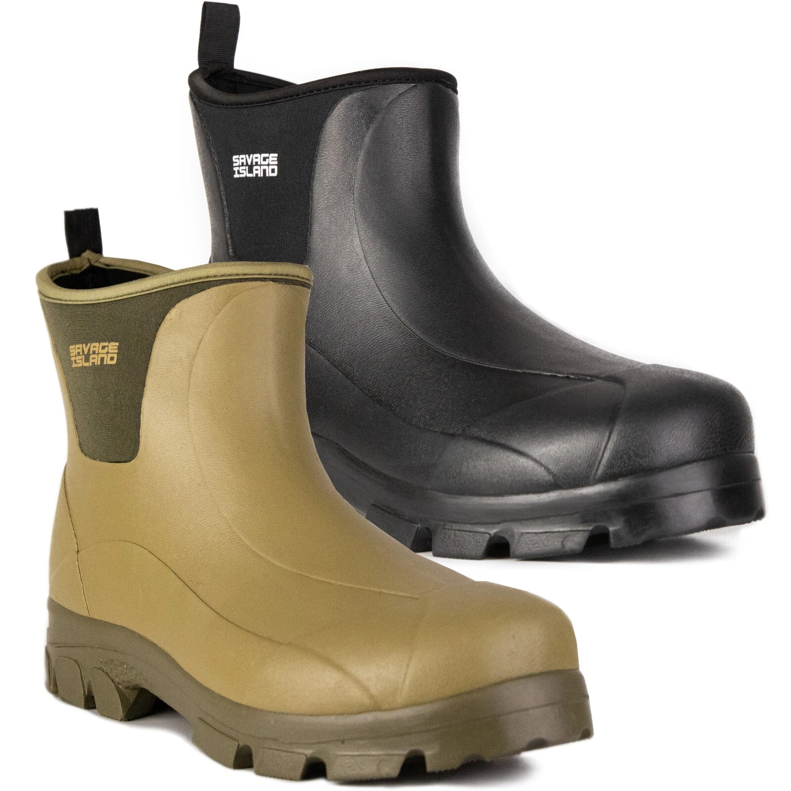 Ladies Short Ankle Rubber 4mm Neoprene Lined Wellington Boots Waterproof Wellie