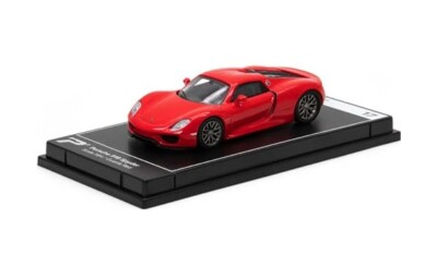 POSTERCARS Porsche 918 Spyder / Scale 1:64 / Red colour / NEW - Boxed