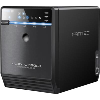 FANTEC QB-35US3-6G schwarz 4x3,5'' SATA HDD USB3.0 eSATA