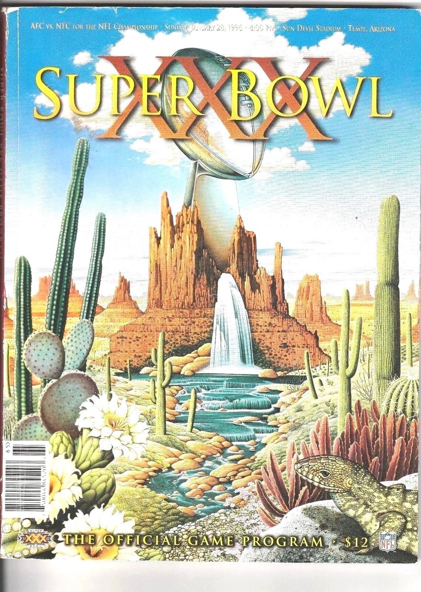 SUPER BOWL 30 XXX PROGRAM DALLAS COWBOYS PITTSBURGH STEELERS