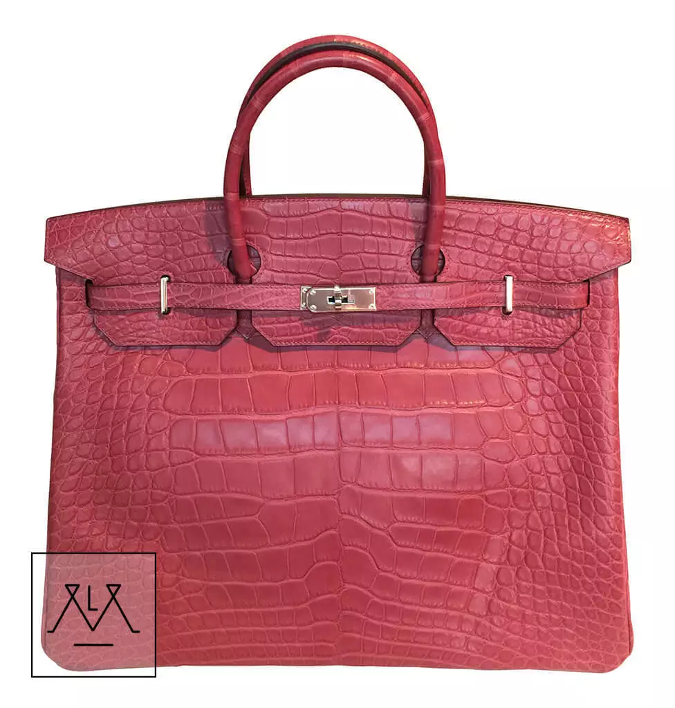 Hermes Birkin Bag 40cm Fuchsia Alligator Crocodile PHW - 100% Authentic