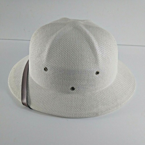 Vintage Safari Hat White Explorer 