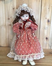 SFBJ 252 Paris Porcelain Jointed Doll 22 Red/brownCurls Blue/green Eyes Repro85