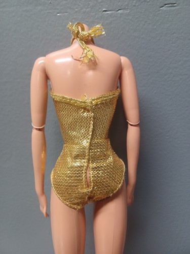 VINTAGE 1980 MATTEL GOLDEN DREAM BARBIE DOLL # 1874 ORIGINAL GOLD Outfit - Picture 6 of 11