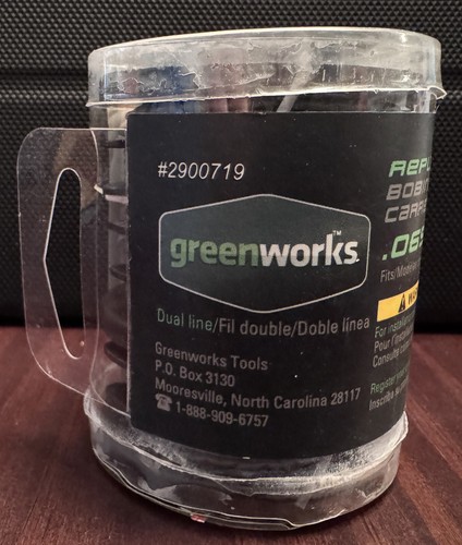 Greenworks .065-Inch Dual Line String Trimmer Replacement Spool 3-Pack 2900719